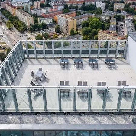 Hanza Tower Panoramic 20 & Pool & Jacussi & Sauna Apartmán